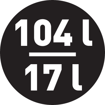 Objem chladničky/mrazničky 104/17 l