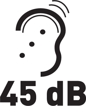 Hlučnost 45 dB