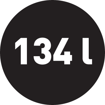 Objem chladničky 134 l