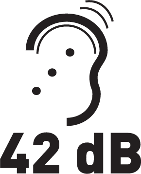 Hlučnost 42 dB