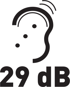 Hlučnost 29 dB