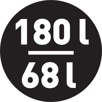 Objem chladničky/mrazničky 180/68 l